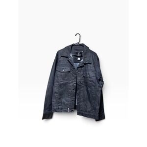 Vintage LRG Archival Black Denim Trucker Jacket - Men's Medium Y2K Skateo